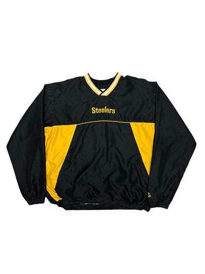 (L) Vintage Y2K Steelers Lightweight Pullover Double Sided Jacket