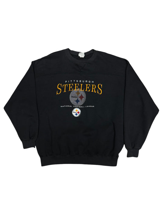 (XL) Vintage 90's Steelers Embroidered Crewneck