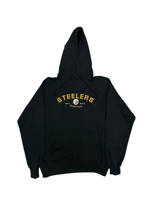 (L) Vintage Y2K Steelers Embroidered Hoodie