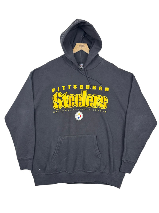 (XL) Vintage Y2K Steelers NFL Graphic Hoodie