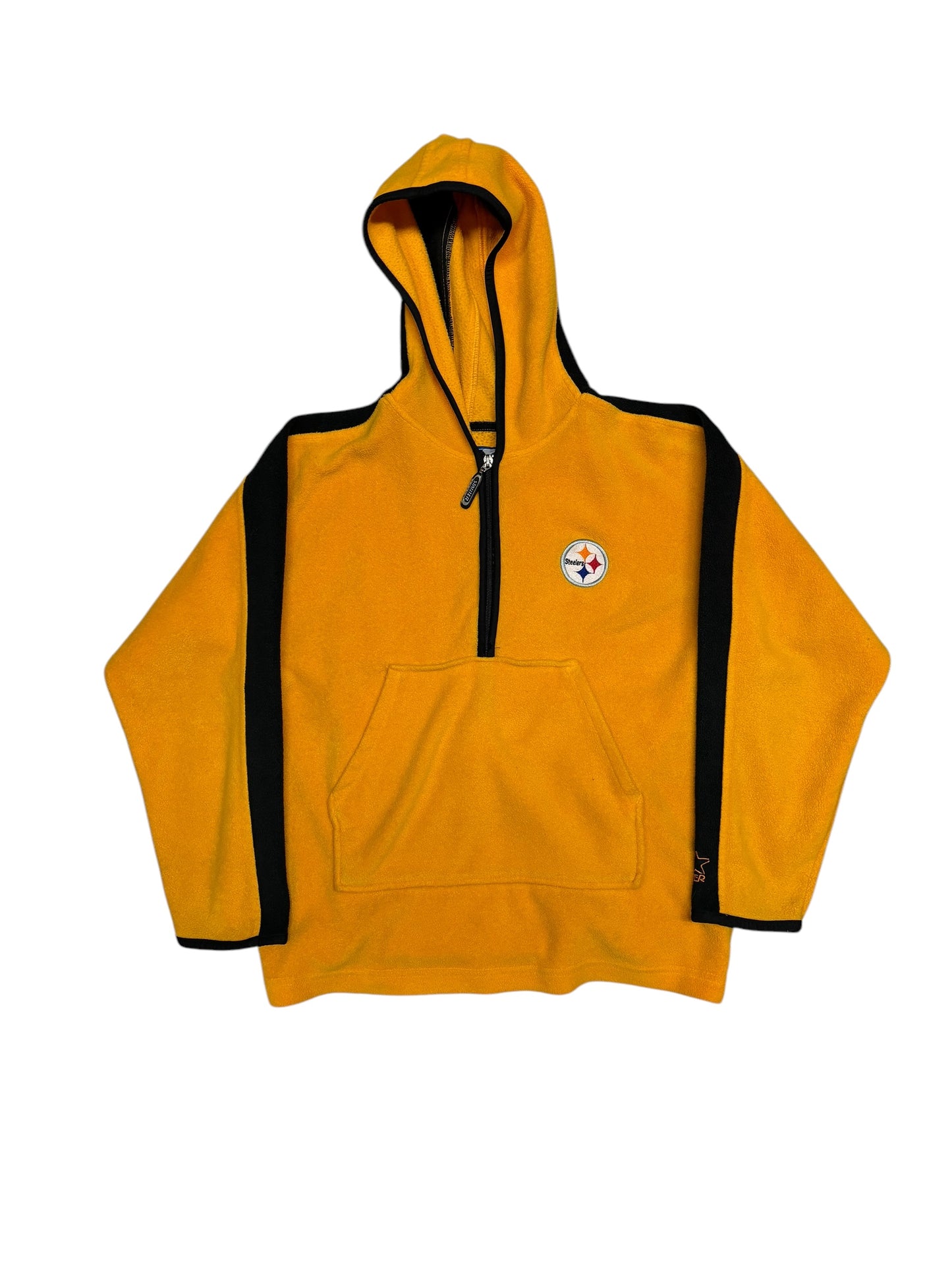 (S) Vintage Steelers 1/2 Zip Fleece Hoodie