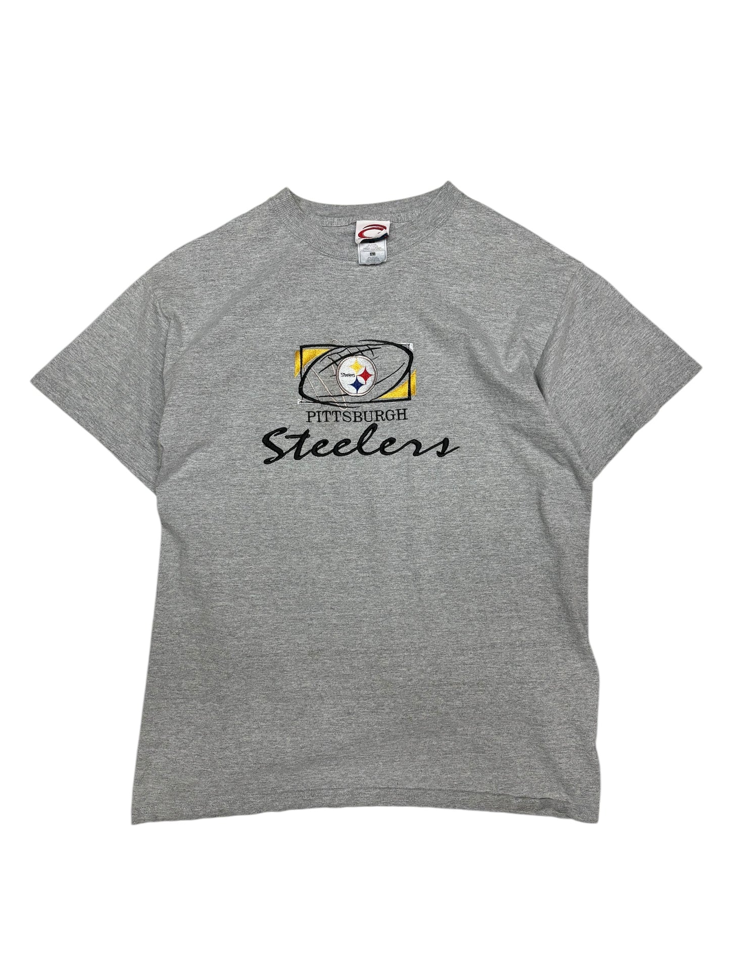 (L) Vintage Steelers Embroidered Tee