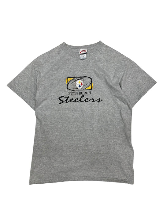 (L) Vintage Steelers Embroidered Tee