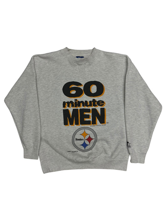 (L) 1995 Steelers "60 Minute Men" Starter Crewneck