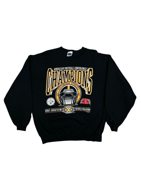 (XL) 1995 Steelers AFC Champs Crewneck