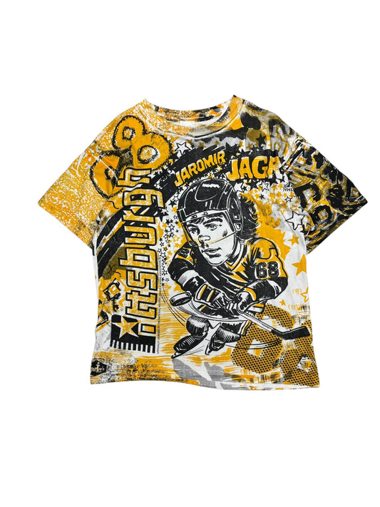 (M) Vintage Penguins Jagr All Over Print Tee