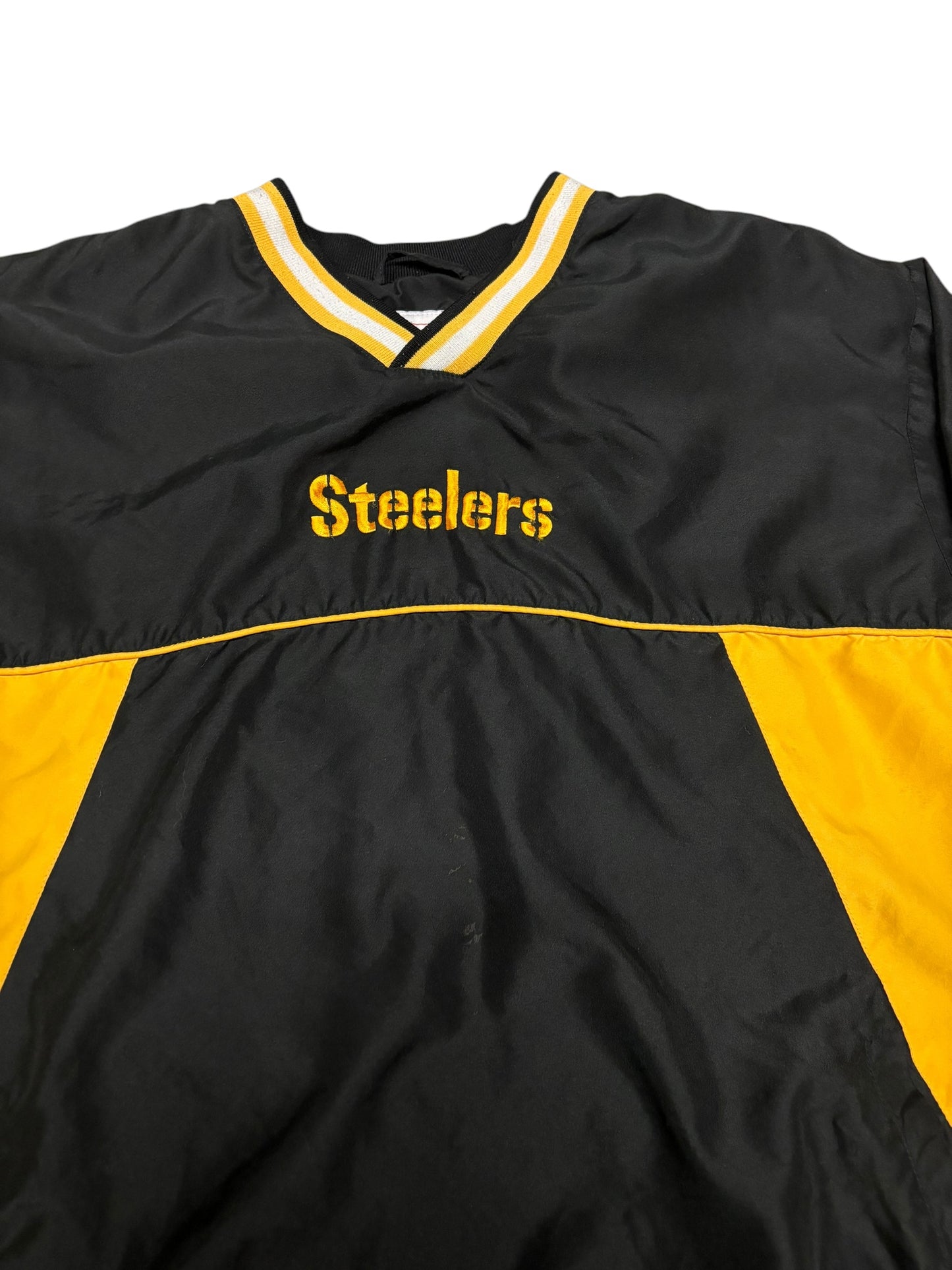 (L) Vintage Y2K Steelers Lightweight Pullover Double Sided Jacket