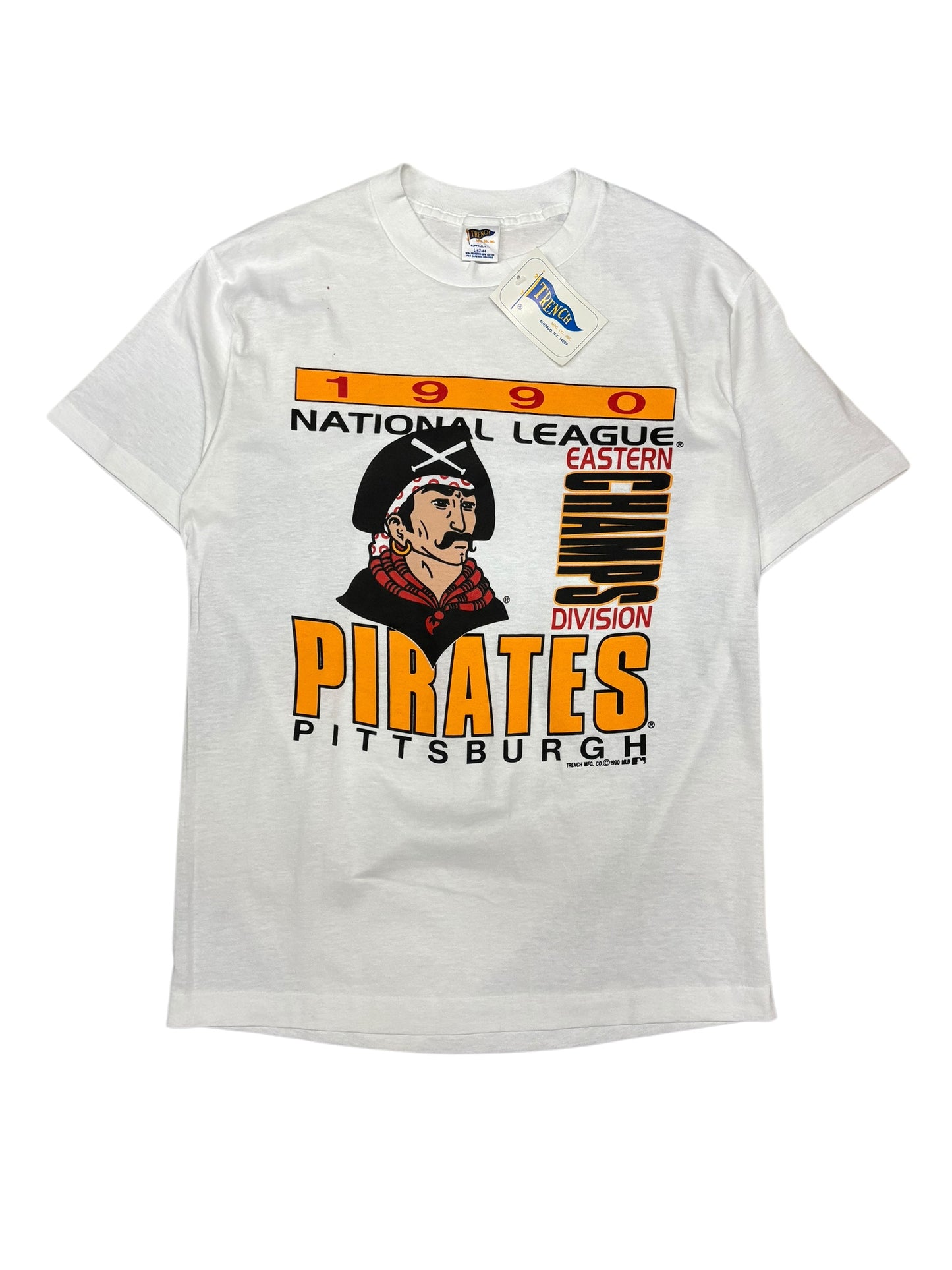 (L) 1990 Pirates National League Champs Tee (New)