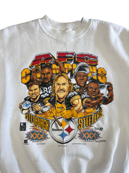 Sale 1995 Vintage Steelers T Shirt/pittsburgh Steelers Super 