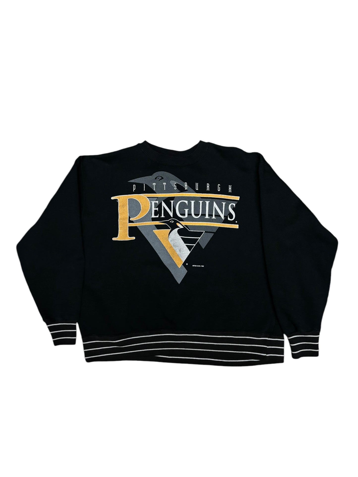 (M) 1992 Penguins Artex Crewneck