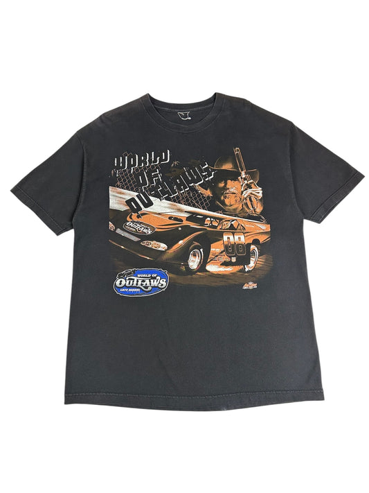 (XXL) 2008 World of Outlaws Double-Sided Tee